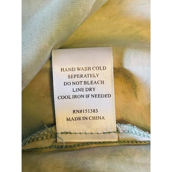 Current Air Los Angeles Marbled Motif Button Down Shirt Midi Dress size Small - Picture 9 of 10